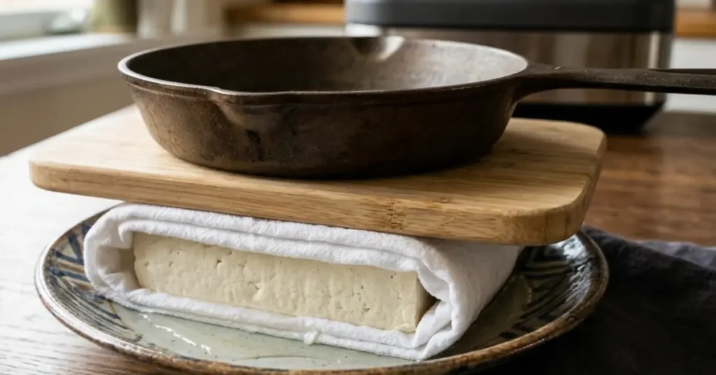 Traditional Weighted Method for air fryer tofu recipe