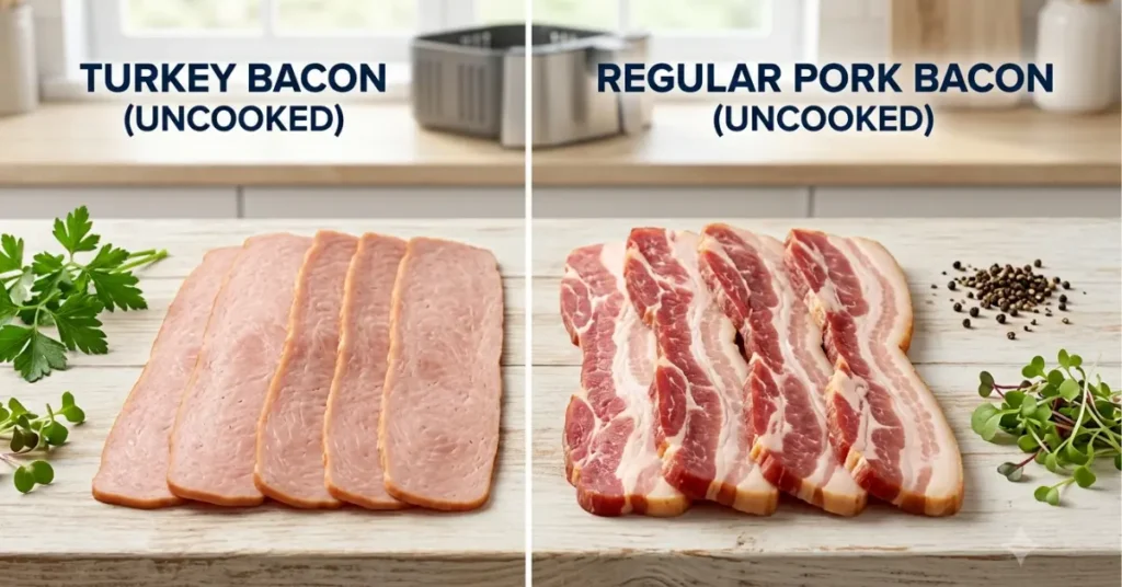 Turkey Bacon vs. Regular Bacon in the Air Fryer