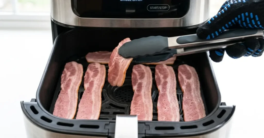 flip each slice with silicone-tipped tongs