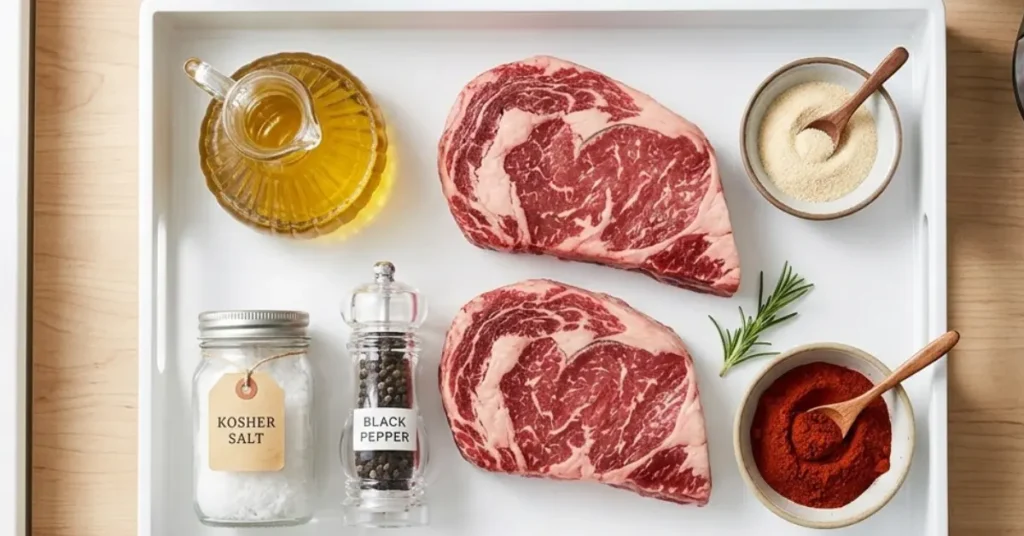 ingredients for air fryer beef steak recipe